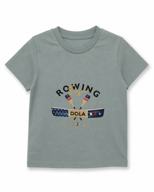 Rowing Print Short Sleeve Boys’ T-Shirt
