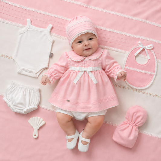 Newborn Girl Delicate Lace Box Set