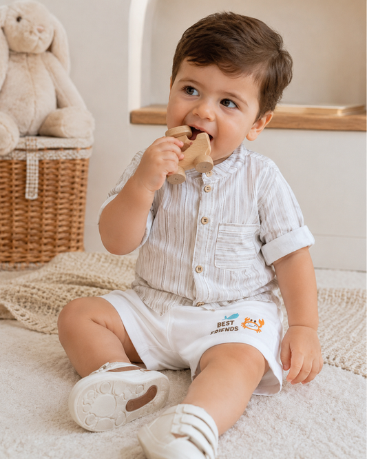 Boys' Shirt & Shorts Set