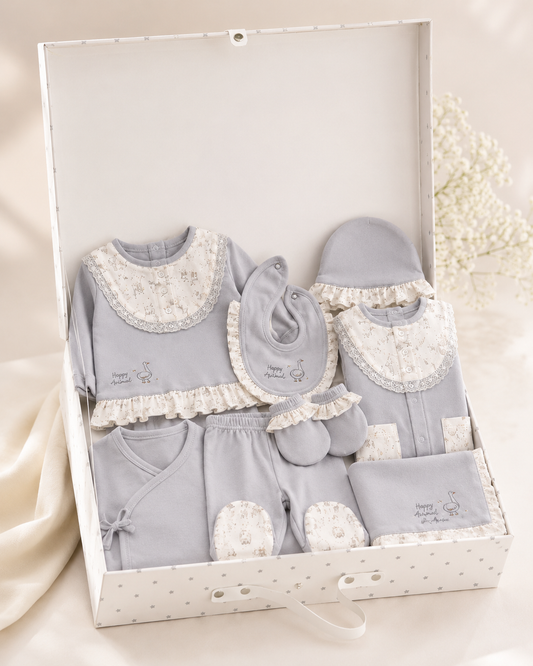 Newborn Girl Ruffled Essentials Set