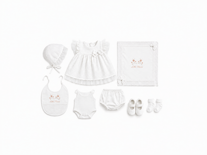 Baby Girl Bow detailed Dress Set Box