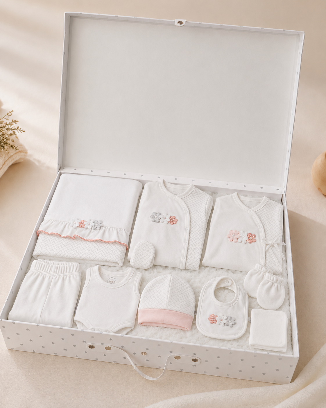 Newborn 10-Piece Floral Essentials Set