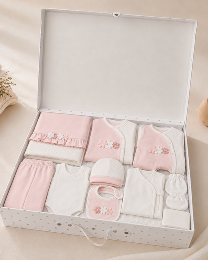 Newborn 10-Piece Floral Essentials Set