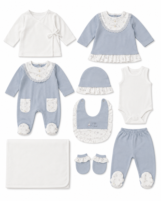 Newborn Girl Ruffled Essentials Set