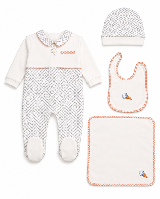 Ice-Cream Patterned Newborn Baby Set
