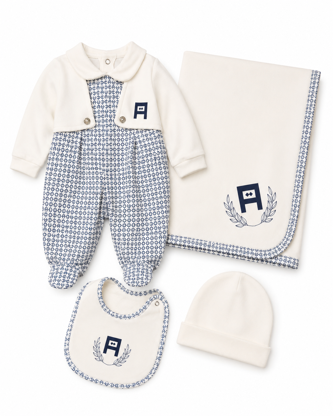 Baby Boys’ 4-Piece Newborn Gift Set