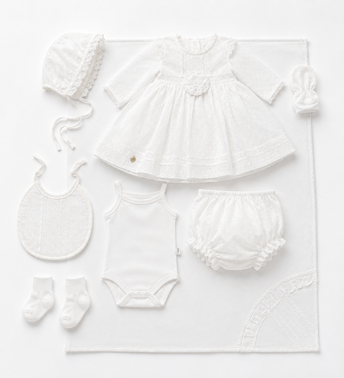Baby Girl 10-Piece Floral Dress Set