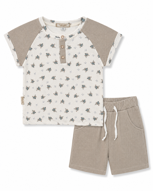 Boys’ Little Explorer Printed T-Shirt & Shorts Set