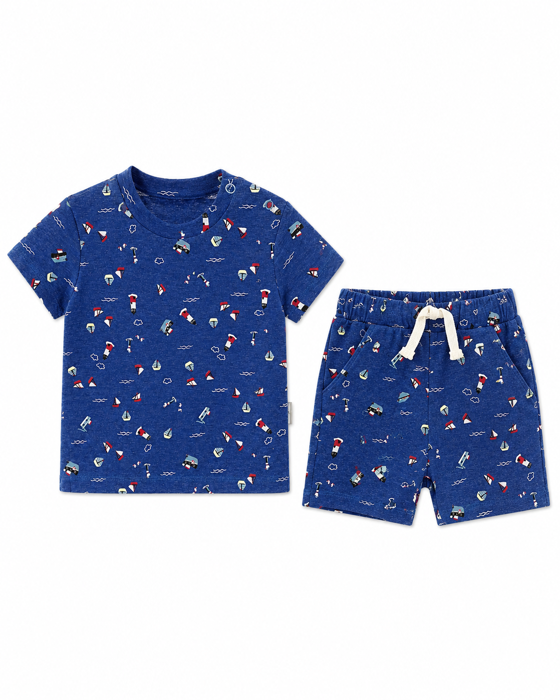 Boys’ Nautical Print T-Shirt & Shorts Set