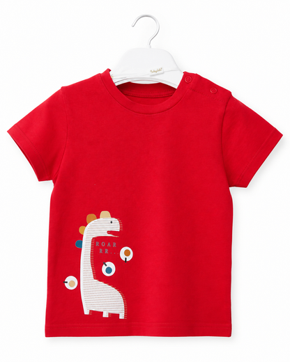 Dinosaur Print Short Sleeve Baby T-Shirt