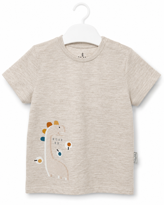 Dinosaur Print Short Sleeve Baby T-Shirt