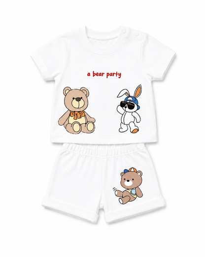 Baby Boys’ Bear Party T-Shirt & Shorts Set