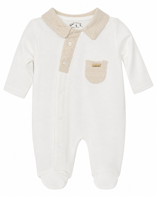 Baby Boy Classic Collar Romper