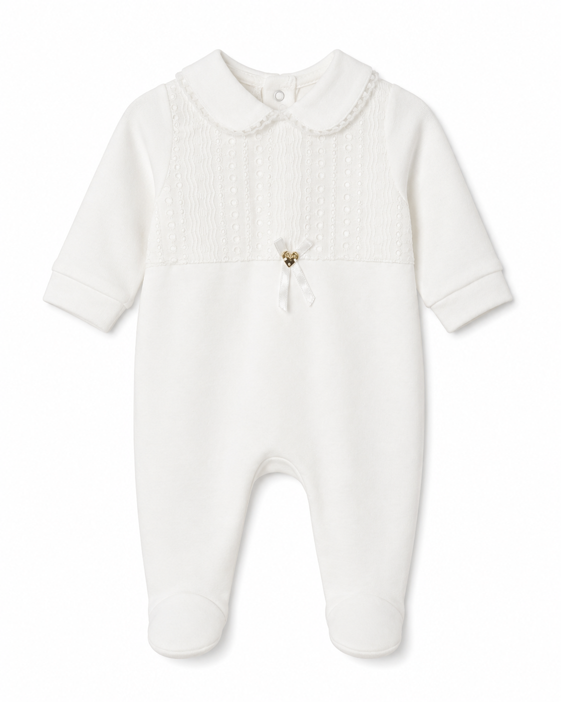 Baby Girl Elegant Footed Romper