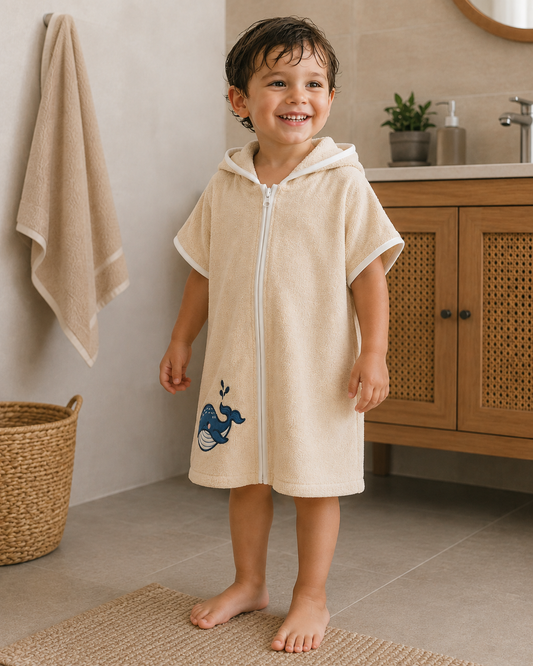 Hooded Boys Poncho