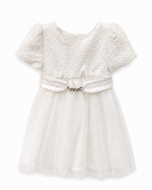 Tulle detailed special occasions’ dress