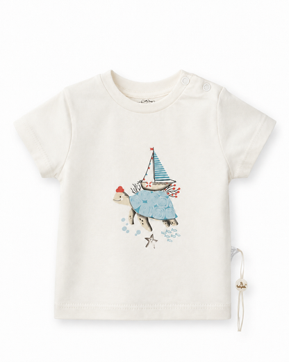 Baby Cotton Turtle Print T-Shirt