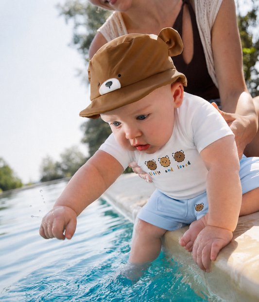 Boys Little & Loved Bear 2-Piece Baby Set