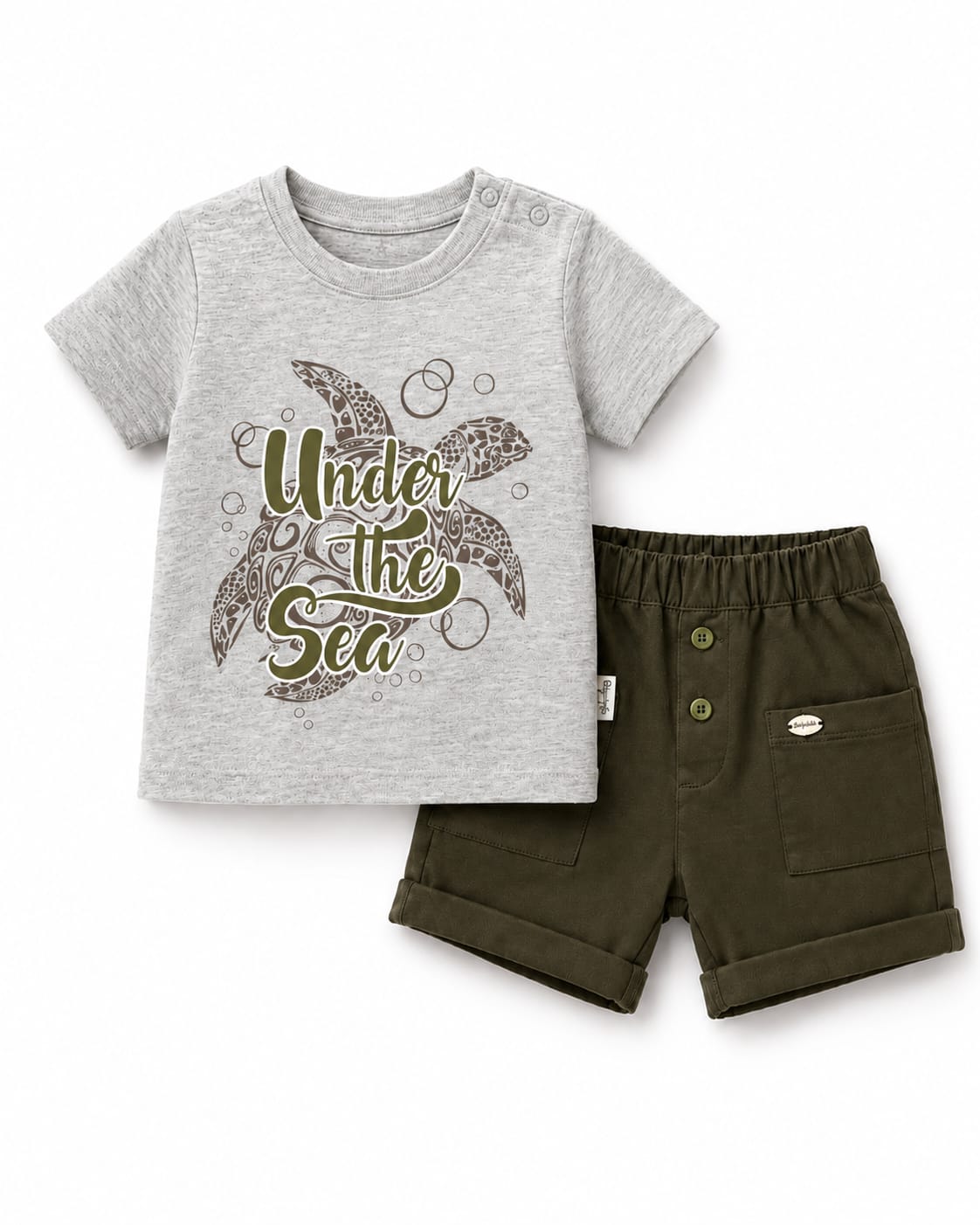 Boys’ “Under the Sea” Graphic T-Shirt & Shorts 2-Piece Set