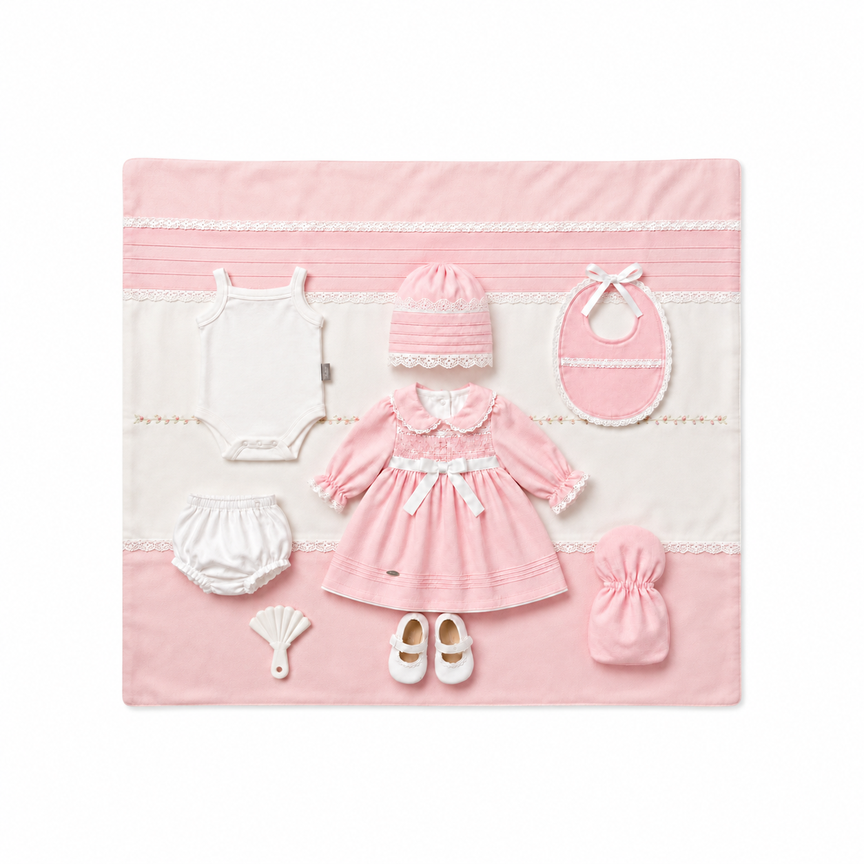Newborn Girl Delicate Lace Box Set