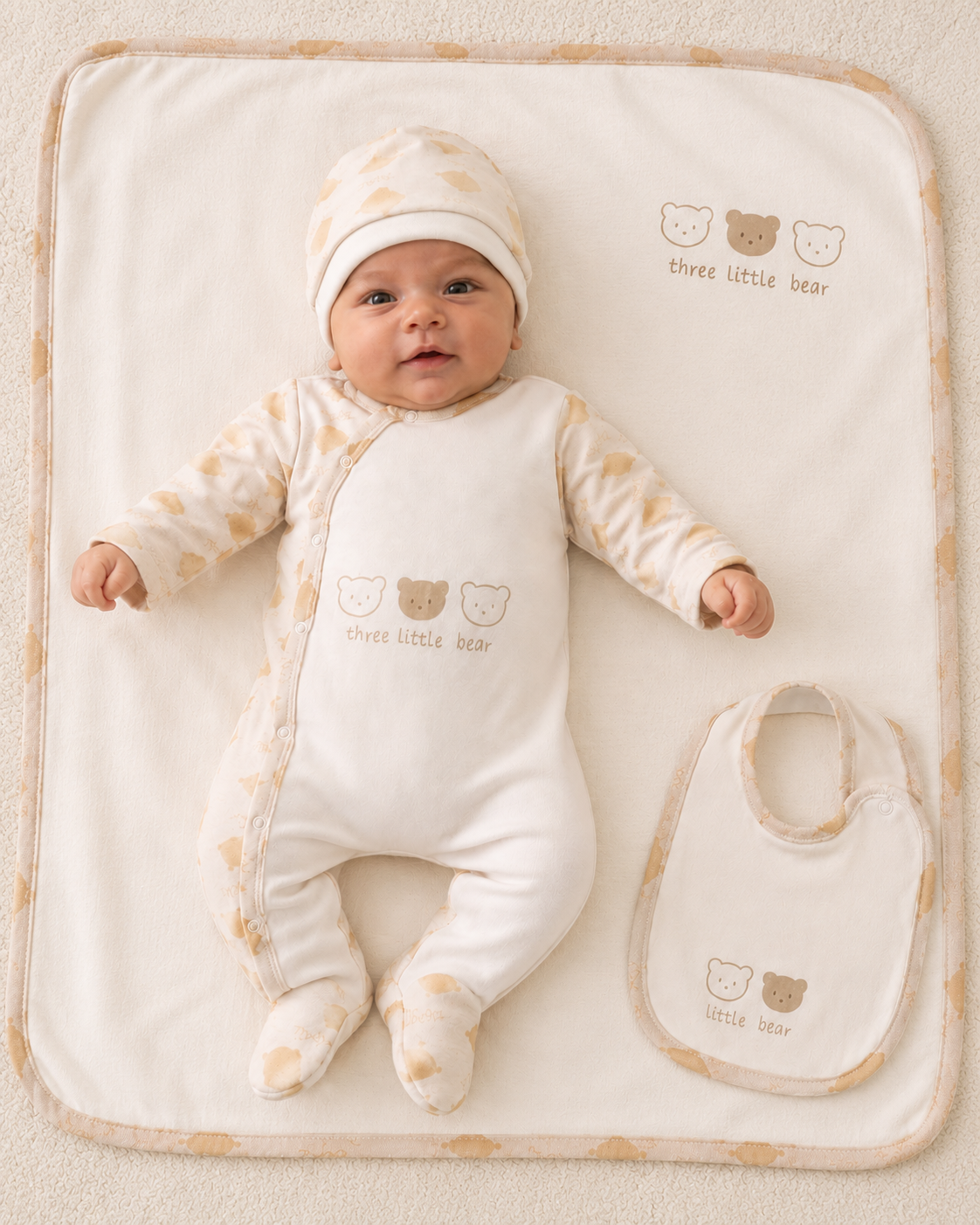 Newborn Bear Print Set