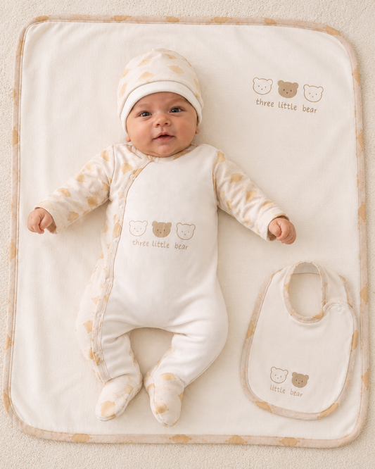 Newborn Bear Print Set