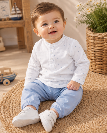 Mandarin Collar Baby Boys' Shirt
