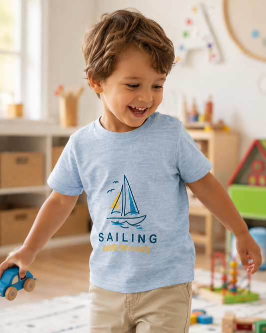 Baby Sailing Cotton T-Shirt