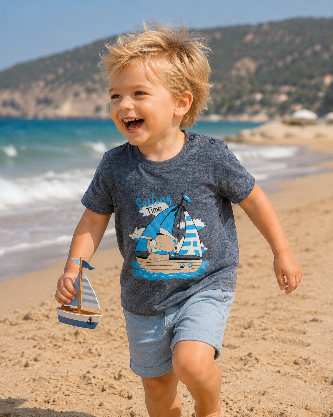 Baby Boys Sailing Time T-Shirt