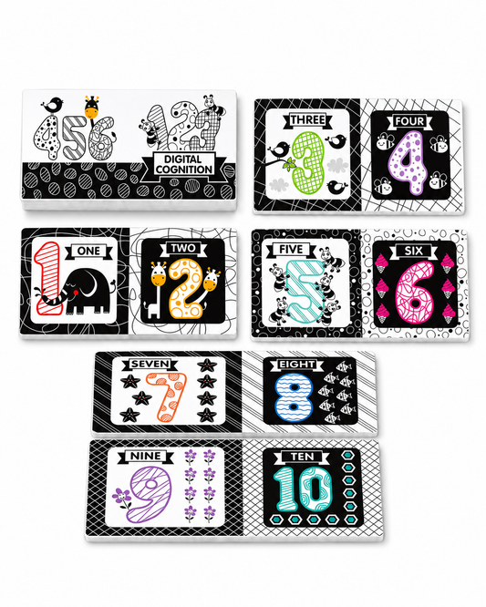 Educational Number Flash Cards – Early Learning Cognitive Cards