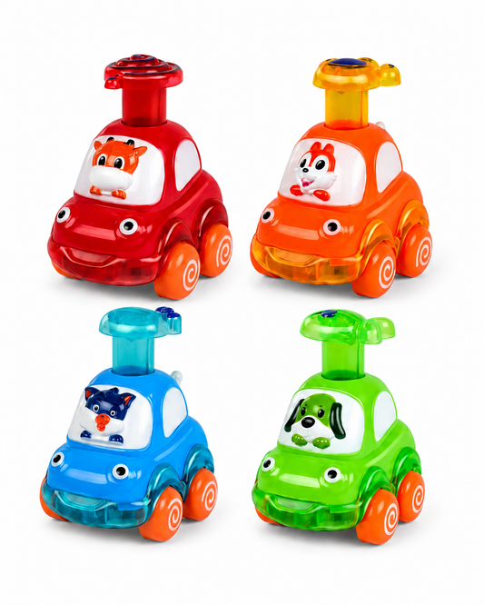 Push & Go Animal Car Toy – Friction Powered Toddler Car